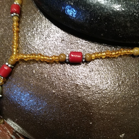 Vintage beaded necklace - Picture 4 of 5
